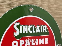 Vintage Sinclair Gasoline Porcelain Sign Dealership Gas Station Dino Motor Oil