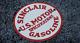Vintage Sinclair Gasoline Sign Porcelain Gas Station Oil Pump Plate Rare Dino