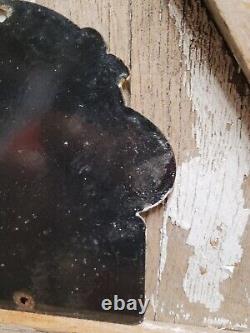 Vintage Sipo Porcelain Sign Oil Lubricated Carbonless Gasoline Station Service