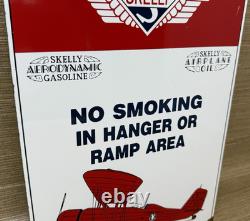 Vintage Skelly Gasoline Porcelain Sign Gas Station Pump Plate Motor Oil Lubester