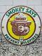 Vintage Smokey The Bear Porcelain Sign National Forest Service Park Fire Gas Oil