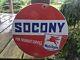Vintage Socony Mobilgas Porcelain Gas Pump Sign Mobil Mobiloil 12