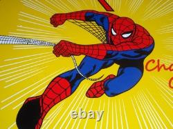 Vintage Spiderman Tv Show & Bardahl Gasoline Movie 12 Porcelain Metal Oil Sign
