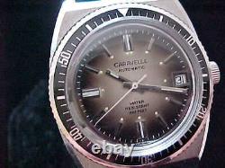 Vintage Stainless Bulova Caravelle N5 Devil Diver 666 4X Signed Gradient Dial