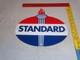 Vintage Standard Gas Torch & Flame 11 3/4 Porcelain Metal Gasoline & Oil Sign