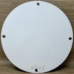 Vintage Standard Gasoline Porcelain Sign Gas Station Pump Plate Service Fuel Oil