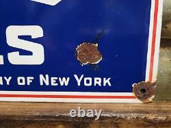 Vintage Standard Oil Co Porcelain Sign Socony Airplane Aviation Fuel Engine Lube