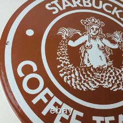 Vintage Starbucks Sign Coffee Tea Spices Porcelain Beverage Gas Pump Sign Vintage Starbucks Sign Coffee Tea Spices Porcelain Beverage Gas Pump Sign