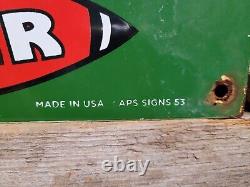 Vintage Stinker Porcelain Sign 1953 Idaho Gas For Less Skunk Gasoline Station