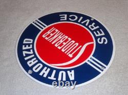 Vintage Studebaker Authorized Service 11 3/4 Porcelain Car Truck Gas Oil Sign