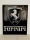 Vintage Style Ferrari Metal Sign Handmade Garage Art