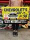 Vintage Style Metal Sign 2 Sided 1956 Chevrolet Not Porcelain 34x24 Made Usa