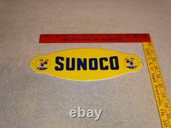 Vintage Sunoco Gasoline? & Donald Duck Walt Disney 12 Porcelain Metal Oil Sign