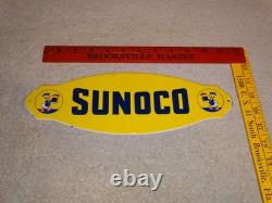 Vintage Sunoco Gasoline? & Donald Duck Walt Disney 12 Porcelain Metal Oil Sign
