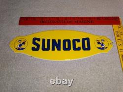 Vintage Sunoco Gasoline? & Donald Duck Walt Disney 12 Porcelain Metal Oil Sign