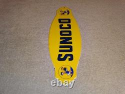 Vintage Sunoco Gasoline? & Donald Duck Walt Disney 12 Porcelain Metal Oil Sign