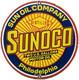 Vintage Sunoco Gasoline Porcelain Sign Dealership Gas Station Motor Oil
