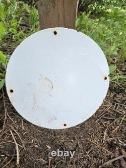 Vintage Sunoco Gasoline Porcelain Sign Walt Disney Mickey Mouse Gas Pump Sign