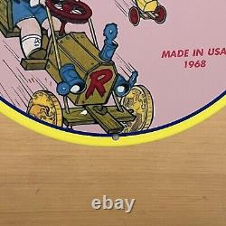 Vintage Sunoco Porcelain Sign Gasoline Motor Oil Service Station Pump Plate