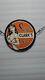 Vintage Super Clark Gasoline Pinup Girl Porcelain Wonder Women Gas Oil Pump Sign