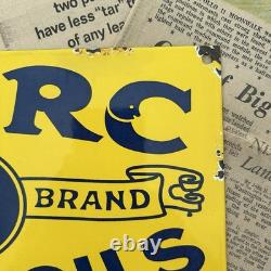 Vintage Swarc Motor Oils & Greases 8x12 Inches Porcelain Enamel Sign