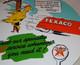 Vintage Texaco Chicken & Tanker Truck 11 3/4 Porcelain Metal Gasoline Oil Sign