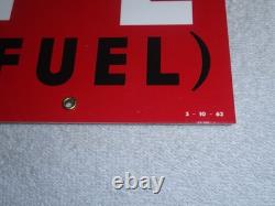 Vintage Texaco Diesel Chief L Fuel Sprayer 18 Porcelain Metal Gasoline Oil Sign