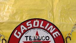 Vintage Texaco Gasoline Motor Oil Gas&oil Pinup Girl Porcelain Enamel Sign