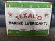 Vintage Texaco Marine Lubricants Porcelain Metal Gas Station Sign 13 X 16