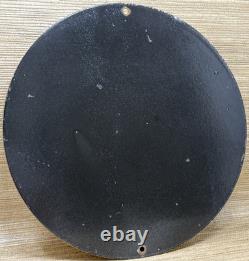 Vintage Texaco Motor Oil Porcelain Sign Texas Gasoline Gas Station Pump Plate