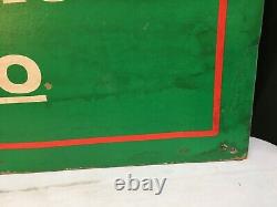Vintage Texaco Touring Atlas Card Board Gas Station Sign Authentic Mid Century