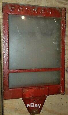 Vintage Texaco Visible Gas Pump Price Box Sign Holder