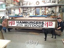 Vintage Texas Tavern Sign framed in reclaimed barn wood