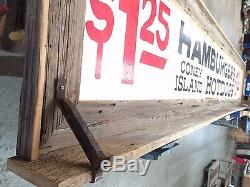 Vintage Texas Tavern Sign framed in reclaimed barn wood