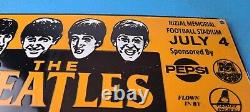 Vintage The Beatles Porcelain Marathon Gas Pepsi Cathay Service Station Sign