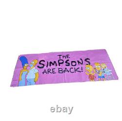 Vintage The Simpsons Matt Groening Burger King Vinyl Sign 4 ft x 11.5 ft 1990