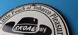 Vintage Tobacco Sign Porcelain Skoal Bandit Pouches Gas Oil Pump Plate Sign