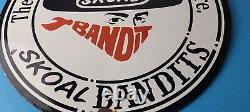 Vintage Tobacco Sign Porcelain Skoal Bandit Pouches Gas Oil Pump Plate Sign
