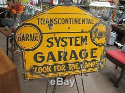Vintage Transcontinental Look For The Lamps 36 x 28 Advertisement Sign