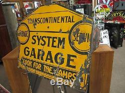 Vintage Transcontinental Look For The Lamps 36 x 28 Advertisement Sign