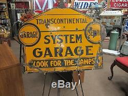 Vintage Transcontinental Look For The Lamps 36 x 28 Advertisement Sign