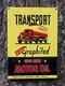 Vintage Transport Oil Co. Porcelain Enamel Gas Pump Sign Pure Penn 12 X 8