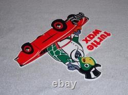 Vintage Turtle Wax Die-cut Turtle In Convertible 12 Metal Car Wash Gas Oil Sign