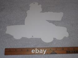 Vintage Turtle Wax Die-cut Turtle In Convertible 12 Metal Car Wash Gas Oil Sign