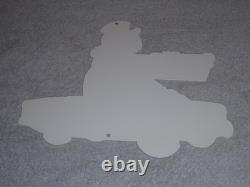 Vintage Turtle Wax Die-cut Turtle In Convertible 12 Metal Car Wash Gas Oil Sign