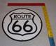 Vintage United States Route 66 U. S. 11 3/4 Porcelain Metal Gasoline & Oil Sign