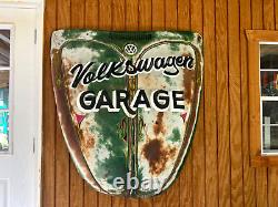Vintage VOLKSWAGEN Hood VW Hotrod RatRod GARAGE Painted Pinstriped SIGN Wall ART