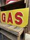 Vintage Vacuum Formed Plastic Gas Sign 3ftx18 Inch