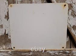 Vintage Veedol Porcelain Sign Car Motor Oil Lubrication Service Garage 35 Cents