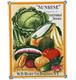 Vintage Vegetable Seeds Porcelain Sign Gardening Hardware Store W. D. Burt Co
